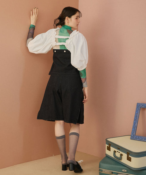 ドライタッチエアリーパフスリーブ