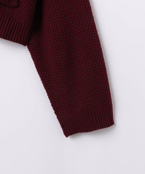 リラックスドローコードジップカーディガン