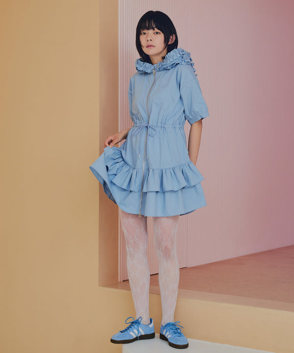 ワイルドギガフリルジップワンピース