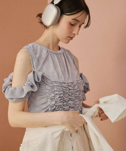 マルチウェイアレンジフリルトップス