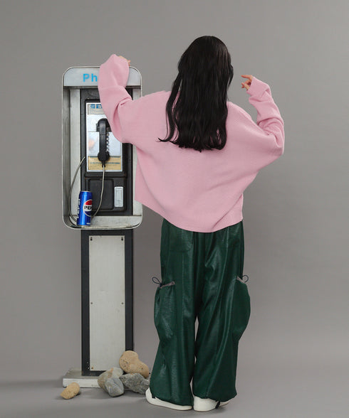 リラックスドローコードジップカーディガン