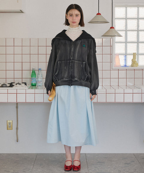 セーラーフードヴィンテージジップパーカー