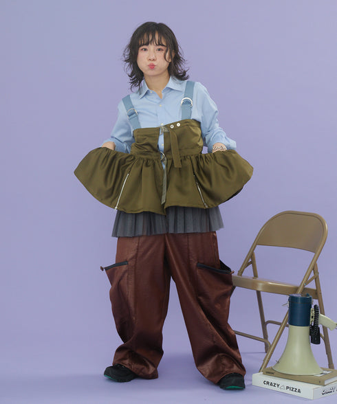 2WAYボリュームレイヤーチュニックベスト