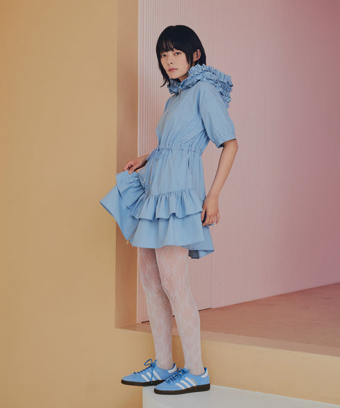 ワイルドギガフリルジップワンピース