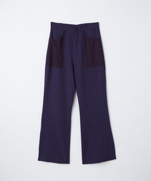 ストライプラップスカート&フレアパンツ