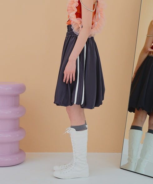 ボクシーバルーンスカート