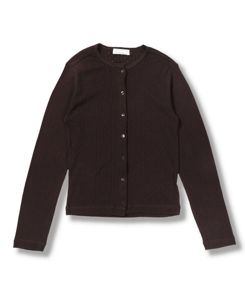 POINTELLE CARDIGAN