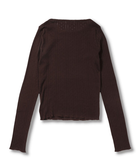 POINTELLE BATEAU PULLOVER