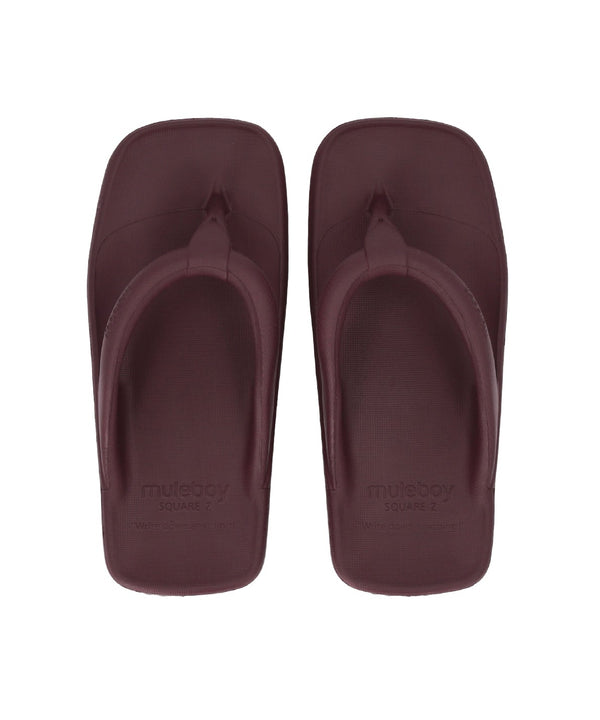 SQUARE Z FLIP FLOP (バーガンディー)