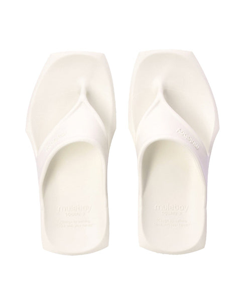 SQUARE X FLIP FLOP(クリーム)