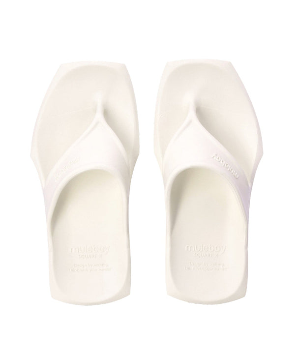 SQUARE X FLIP FLOP(クリーム)