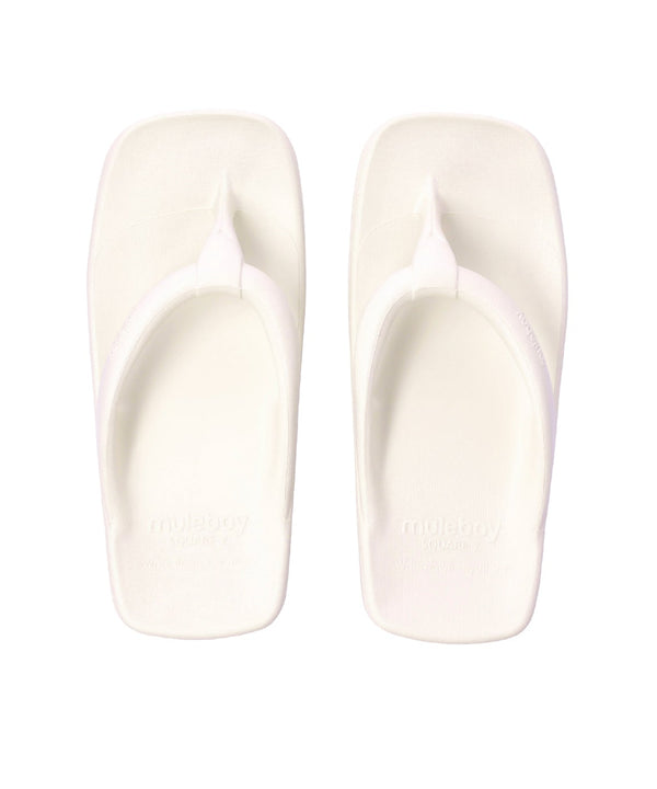 SQUARE Z FLIP FLOP(クリーム)