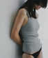 CUP IN RIB TANK TOP