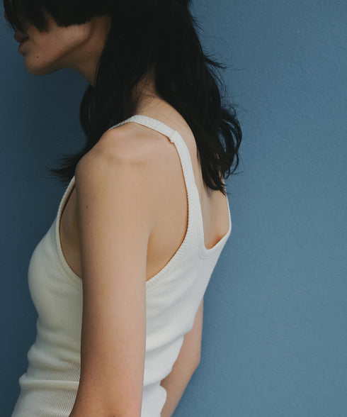 CUP IN RIB TANK TOP