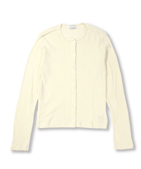 POINTELLE CARDIGAN