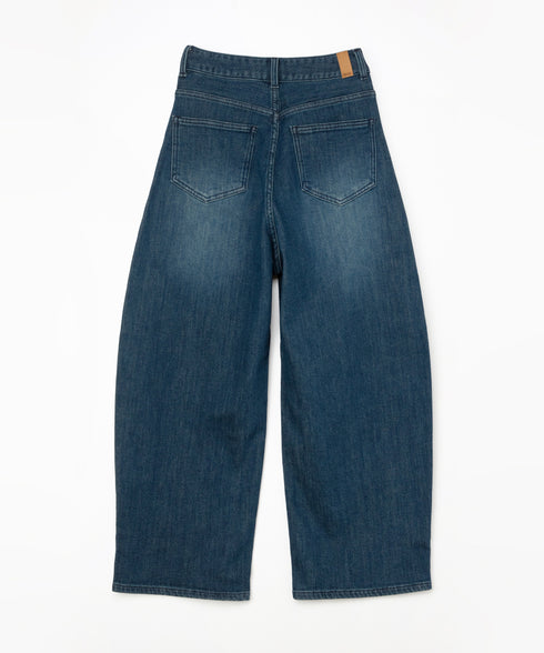 コンフォータブルデニム バレルレッグパンツ