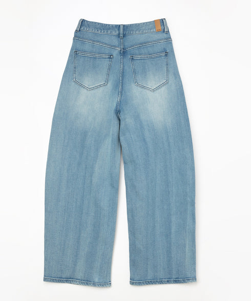 コンフォータブルデニム バレルレッグパンツ