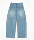 コンフォータブルデニム バレルレッグパンツ