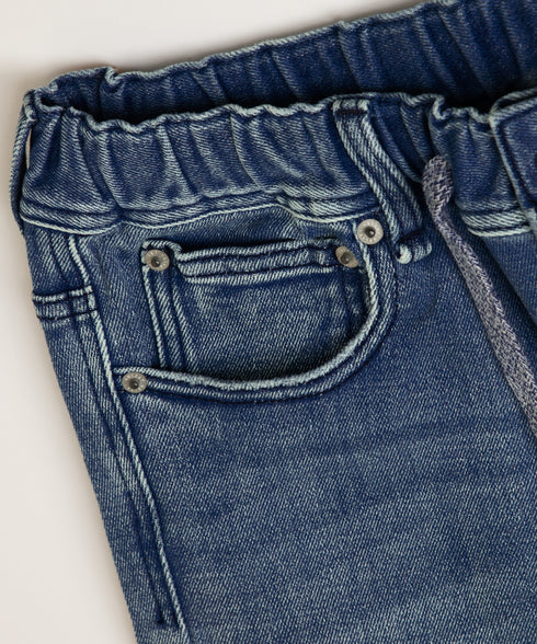 コンフォータブルデニム リペアスリムパンツ(ウィメンズ)