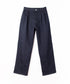 コンフォータブルデニム ツータック ワイドテーパド トラウザー
