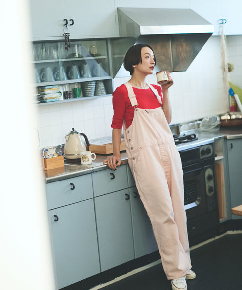 oblekt×MIyakoTakayama Open-Back Wide Rib Stitched Tops