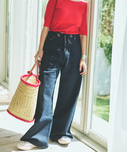 oblekt×MIyakoTakayama ワイドレッグ コンフォータブルデニム