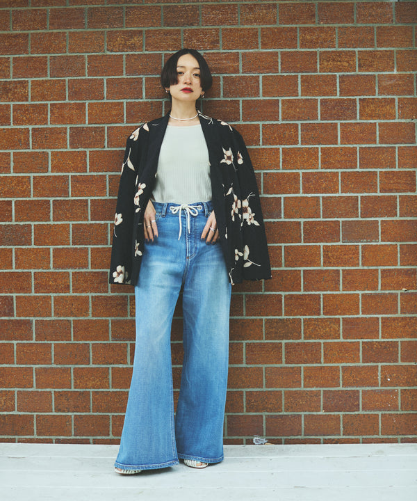 oblekt×MIyakoTakayama ワイドレッグ コンフォータブルデニム