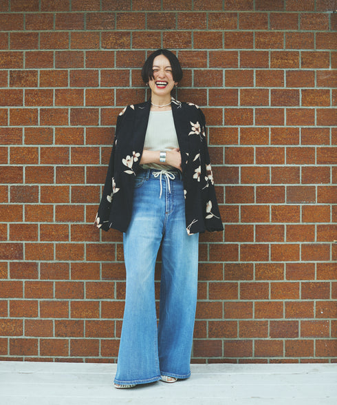 oblekt×MIyakoTakayama ワイドレッグ コンフォータブルデニム