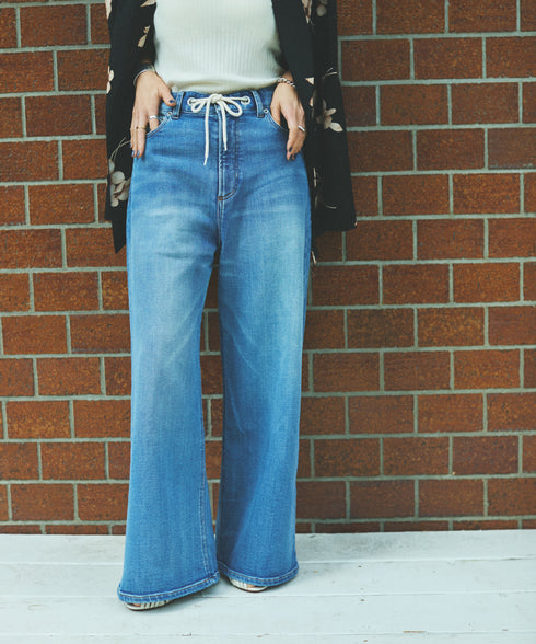 oblekt×MIyakoTakayama ワイドレッグ コンフォータブルデニム