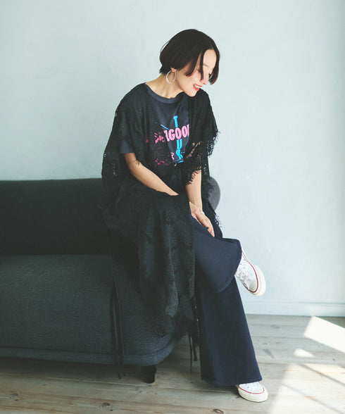 oblekt×MiyakoTakayama スカラップレースジレ