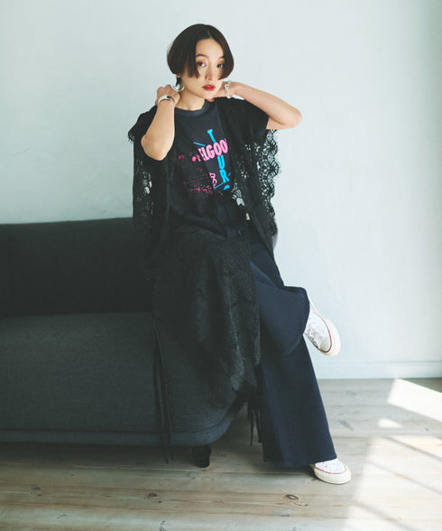 oblekt×MiyakoTakayama スカラップレースジレ