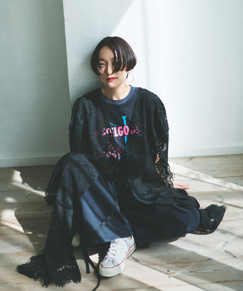 oblekt×MiyakoTakayama スカラップレースジレ