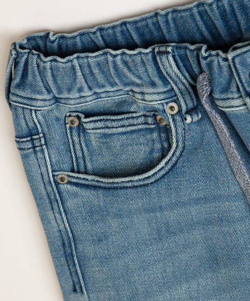 コンフォータブルデニム リペアスリムパンツ(メンズ)