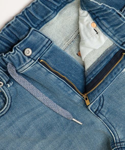 コンフォータブルデニム リペアスリムパンツ(メンズ)