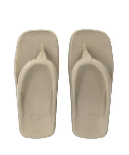 SQUARE Z FLIP FLOP(ベージュ2)