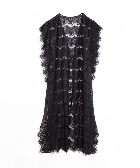 oblekt×MiyakoTakayama スカラップレースジレ