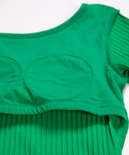 オープンバックワイドリブトップス(リサーキュレット限定)