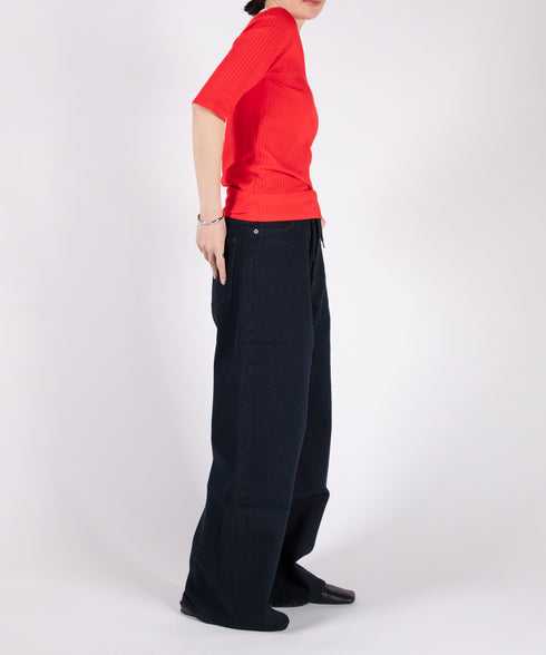 oblekt×MIyakoTakayama Open-Back Wide Rib Stitched Tops