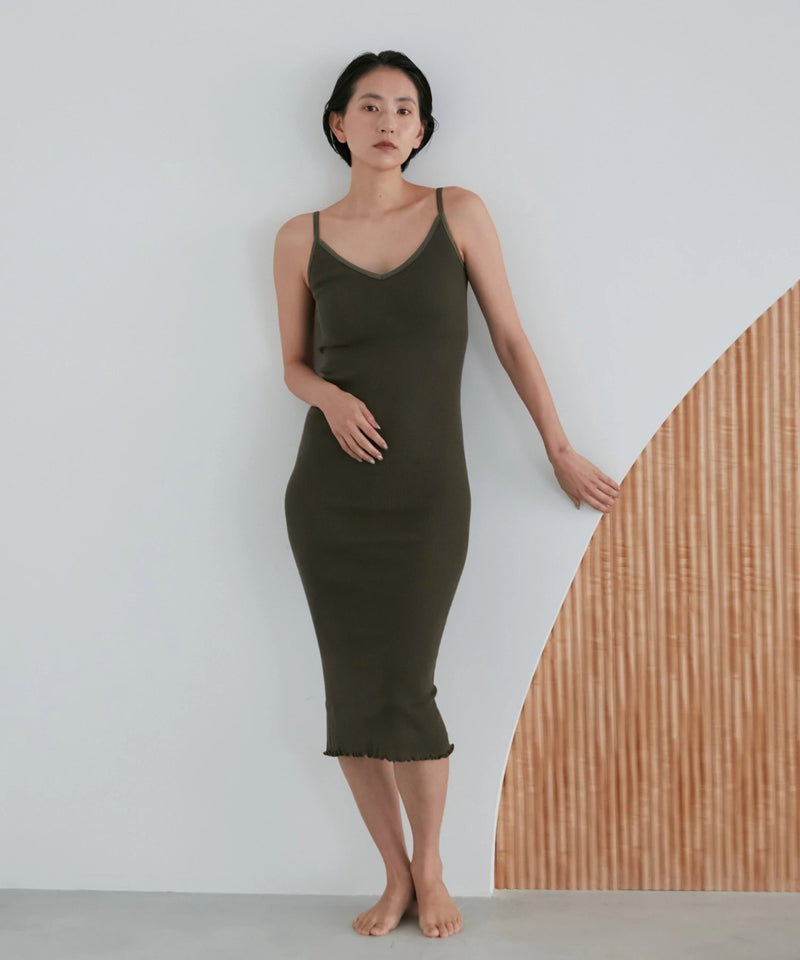 RIB CAMI MAXI DRESS