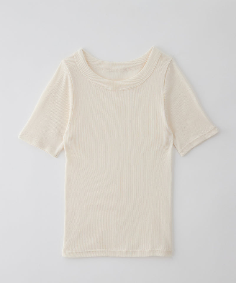 SHEER CREW NECK TEE