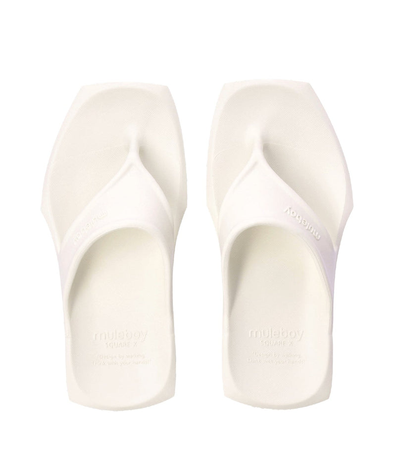 SQUARE X FLIP FLOP（クリーム）